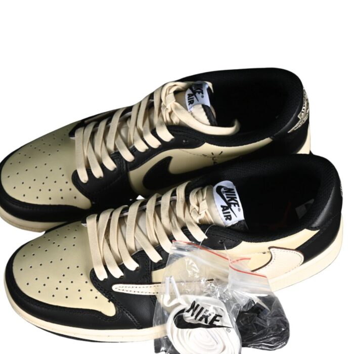 NIKE AIR JORDAN 1 LOW OG X TRAVIS SCOTT PALE VANILLA DM7866 201 - Image 2