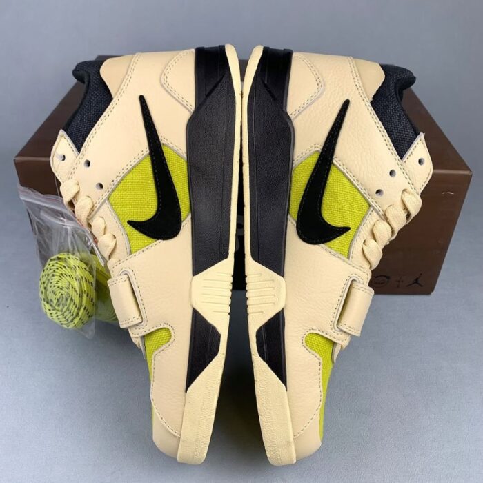 NIKE AIR JORDAN JUMPMAN JACK BRIGHT CACTUS X TRAVIS SCOTT MUSLIN BLACK BRIGHT CACTUS FZ8117 102 - Image 5