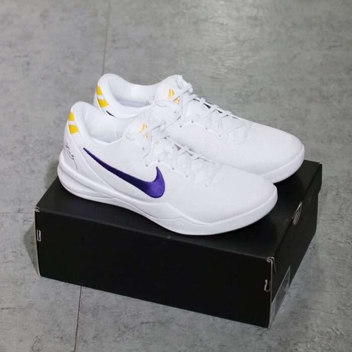 NIKE KOBE 8 PROTRO LAKERS HOME WHITE HF9550 100 - Image 2