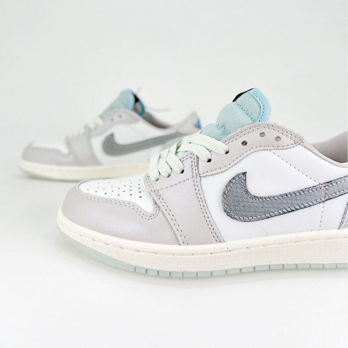 NIKE AIR JORDAN 1 LOW LUNAR NEW YEAR SUMMIT WHITE PHOTON DUST BARELY GREEN HF3144 100 - Image 4