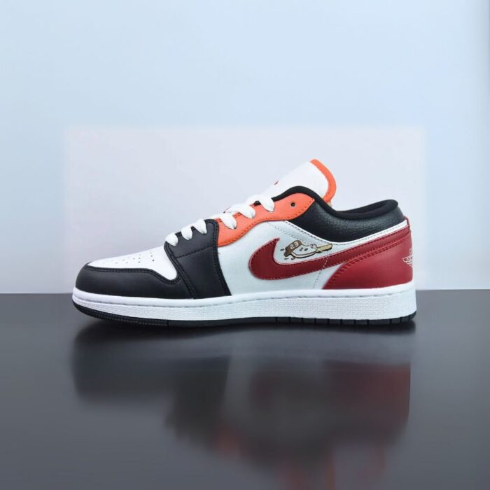 NIKE AIR JORDAN 1 LOW FLAMING SWOOSH FJ7222 101 - Image 4