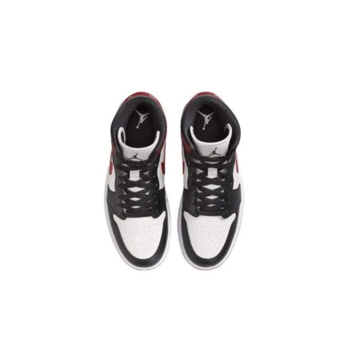 NIKE AIR JORDAN 1 MID BLACK TOE BQ6472 160 - Image 4