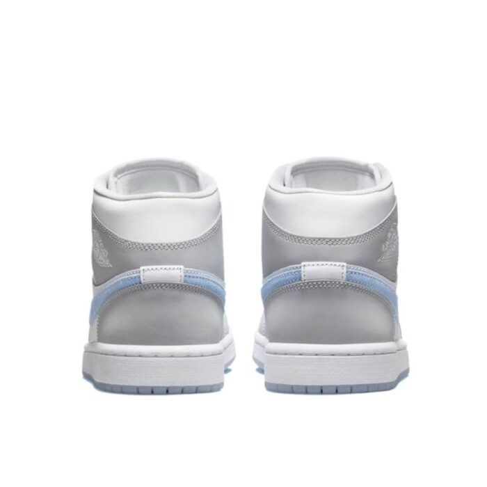 NIKE AIR JORDAN 1 MID WOLF GREY ALUMINUM BQ6472 105 - Image 4