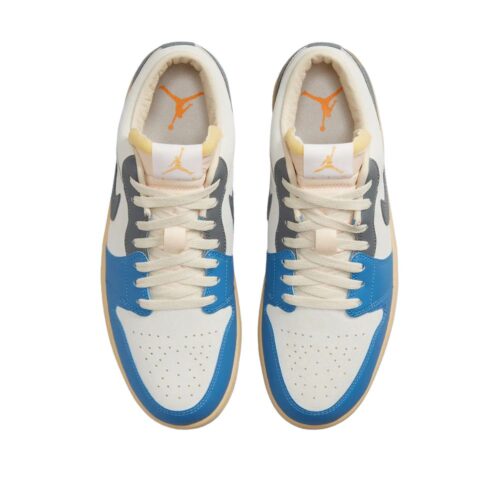 NIKE AIR JORDAN 1 LOW VINTAGE UNC GREY DZ5376 469 - Image 4