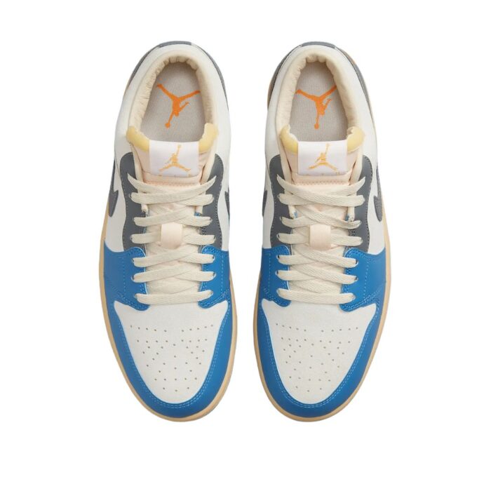 NIKE AIR JORDAN 1 LOW VINTAGE UNC GREY DZ5376 469 - Image 4