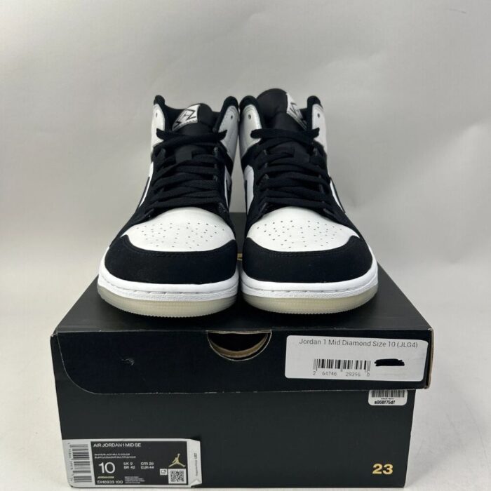 NIKE AIR JORDAN 1 MID DIAMOND SHORTS DH6933 100 - Image 4
