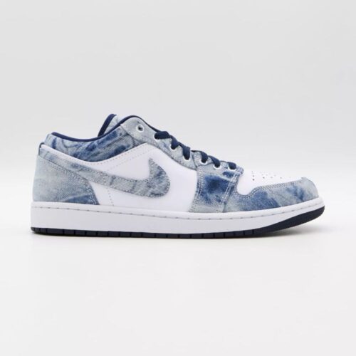 NIKE AIR JORDAN 1 LOW SE WASHED DENIM CZ8455 100 - Image 4