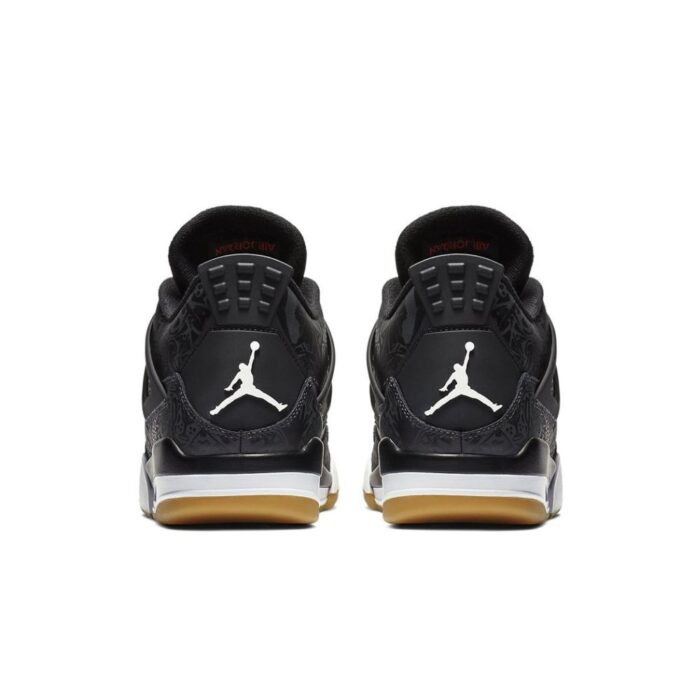 NIKE AIR JORDAN 4 RETRO LASER BLACK GUM CI1184 001 - Image 4
