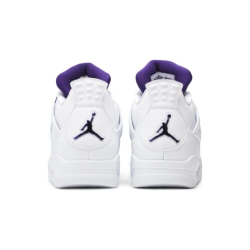 NIKE AIR JORDAN 4 RETRO METALLIC PURPLE GS 408452 115 - Image 4