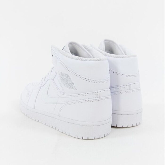 NIKE AIR JORDAN 1 MID WHITE PURE PLATINUM 554724 104 - Image 5