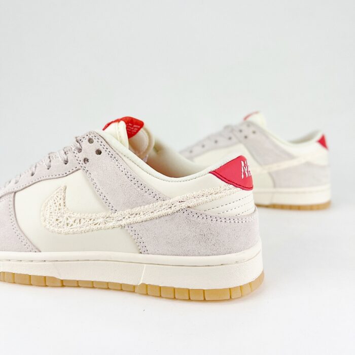 NIKE DUNK LOW SAIL PICANTE RED FLAX PALE IVORY HV5231 133 - Image 3