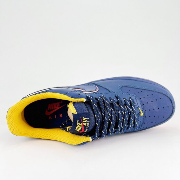 NIKE AIR FORCE 1 RETRO LETTERING MIDNIGHT NAVY SCHOPES HV5752 410 - Image 4