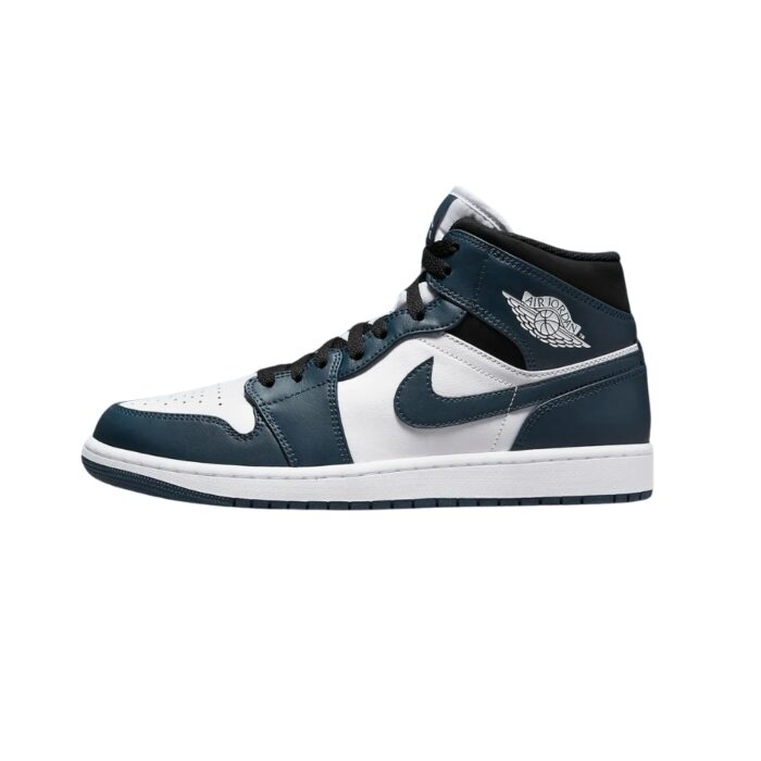 NIKE AIR JORDAN 1 MID ARMORY NAVY BLUE BLACK WHITE 554724 411 - Image 2