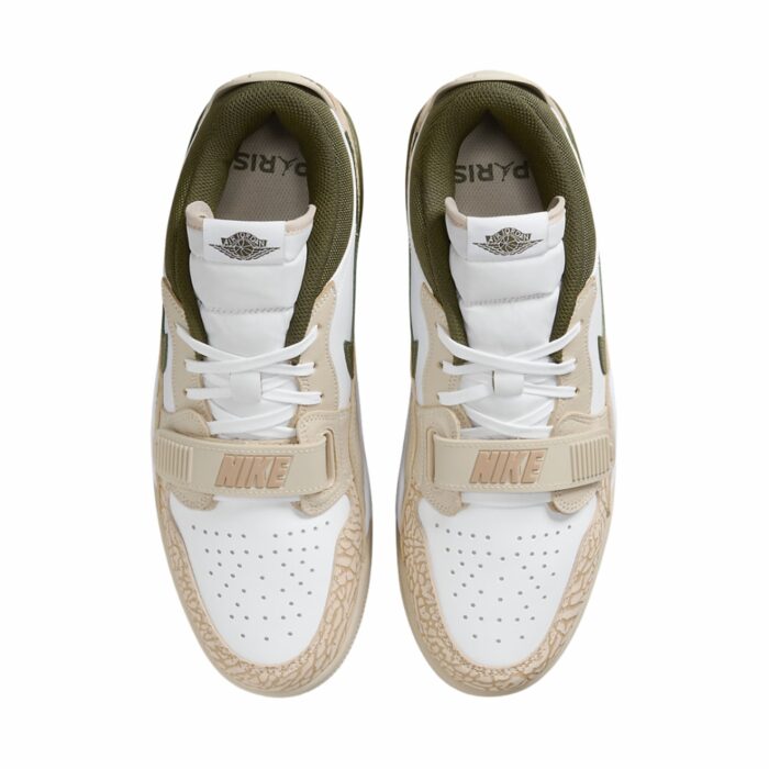 NIKE AIR LEGACY 312 LOW PARIS SAINT GERMAIN WHITE HEMP SAIL SEQUOIA GREEN FZ4358 100 - Image 4