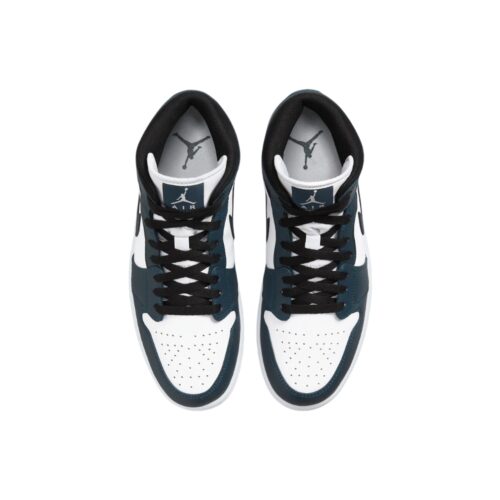 NIKE AIR JORDAN 1 MID ARMORY NAVY BLUE BLACK WHITE 554724 411 - Image 4