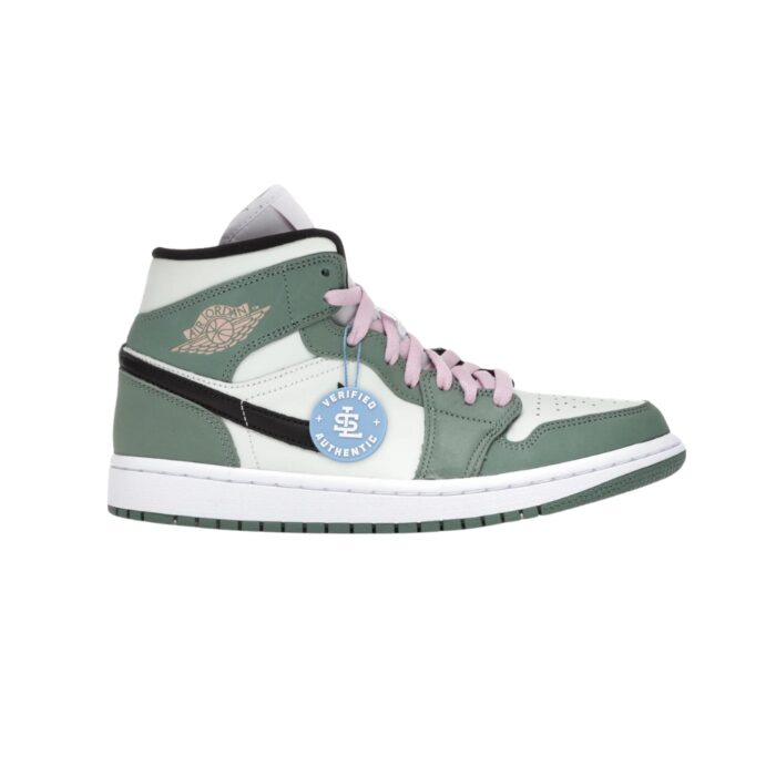 NIKE AIR JORDAN 1 MID DUTCH GREEN BLACK BARELY GREEN CZ0774 300 - Image 2