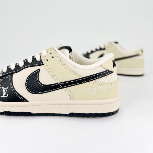 Nike SB Dunk Low X Louis Vuitton Black Beige - Image 5