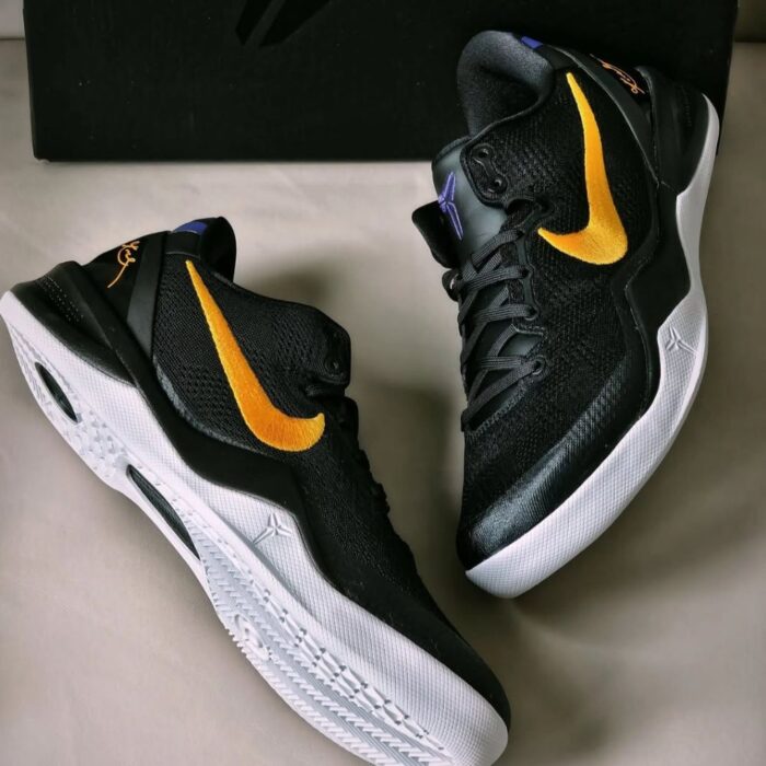 NIKE KOBE 8 PROTRO LAKERS HOME WHITE HF9550 100 - Image 8