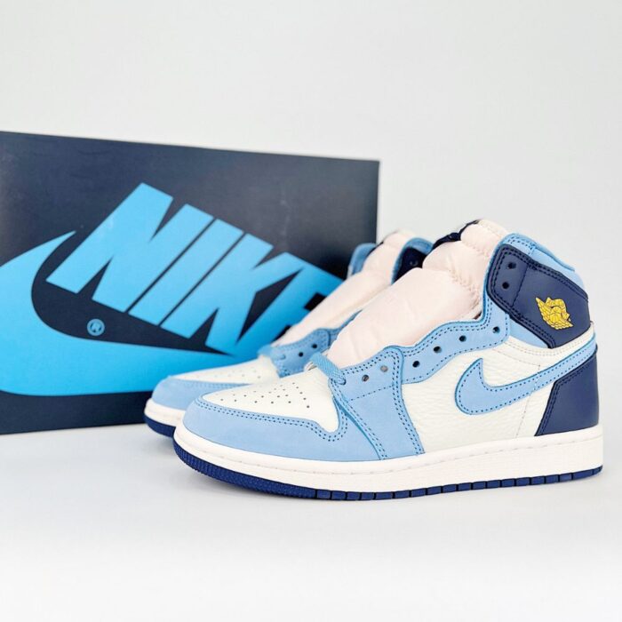 NIKE AIR JORDAN 1 HIGH OG FIRST IN FLIGHT UNIVERSITY BLUE MIDNIGHT NAVY SAIL FD2596 400 - Image 2
