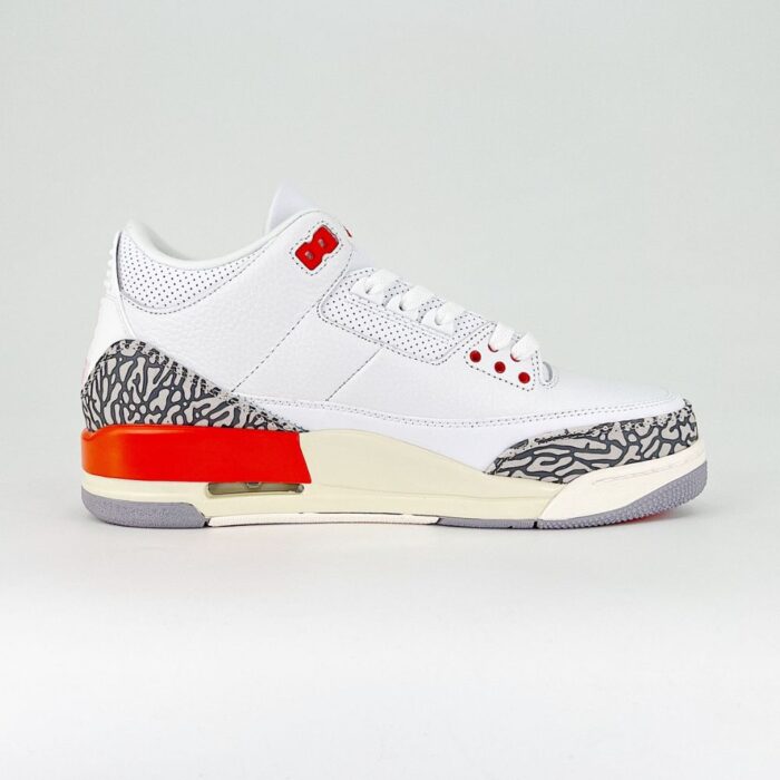 NIKE AIR JORDAN 3 GEORGIA PEACH WHITE SAIL CEMENT GREY COSMIC CLAY CK9246 121 - Image 5