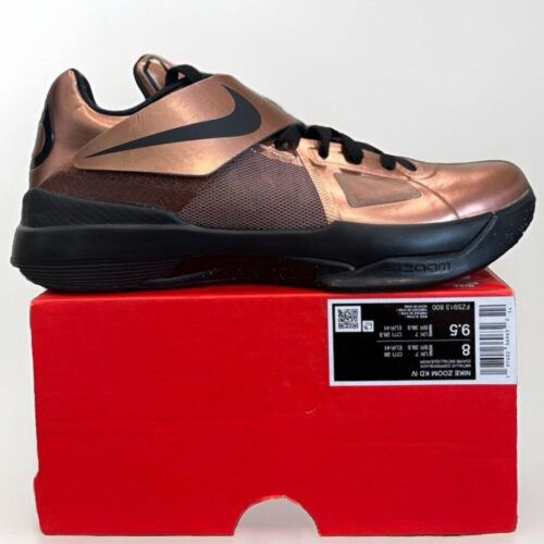 NIKE KEVIN DURANT 4 CHRISTMAS METALLIC COPPER FZ5913 800 - Image 2