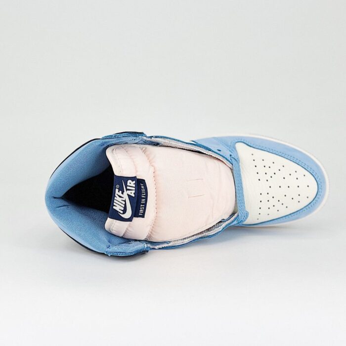 NIKE AIR JORDAN 1 HIGH OG FIRST IN FLIGHT UNIVERSITY BLUE MIDNIGHT NAVY SAIL FD2596 400 - Image 8