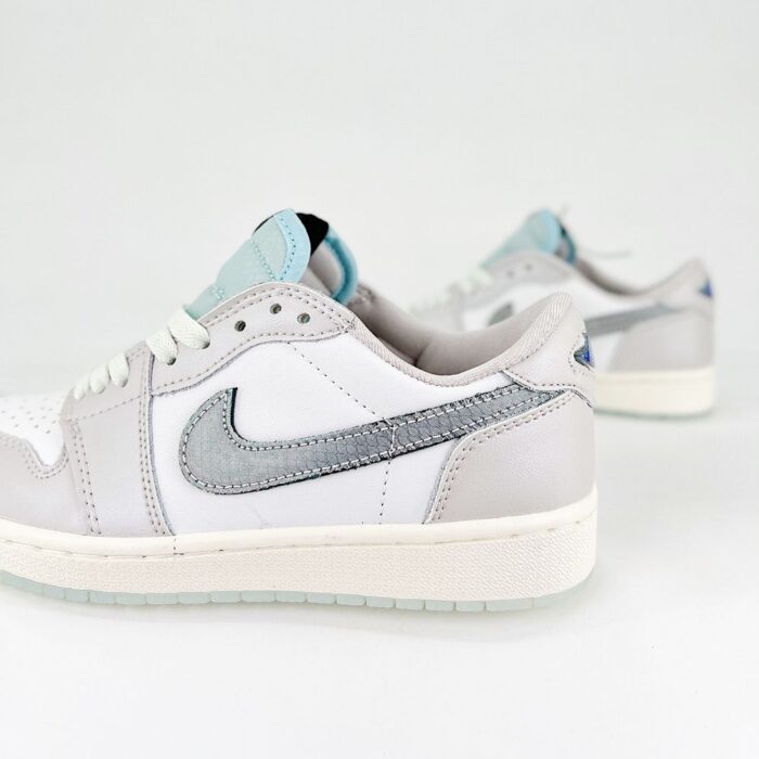 NIKE AIR JORDAN 1 LOW LUNAR NEW YEAR SUMMIT WHITE PHOTON DUST BARELY GREEN HF3144 100 - Image 5