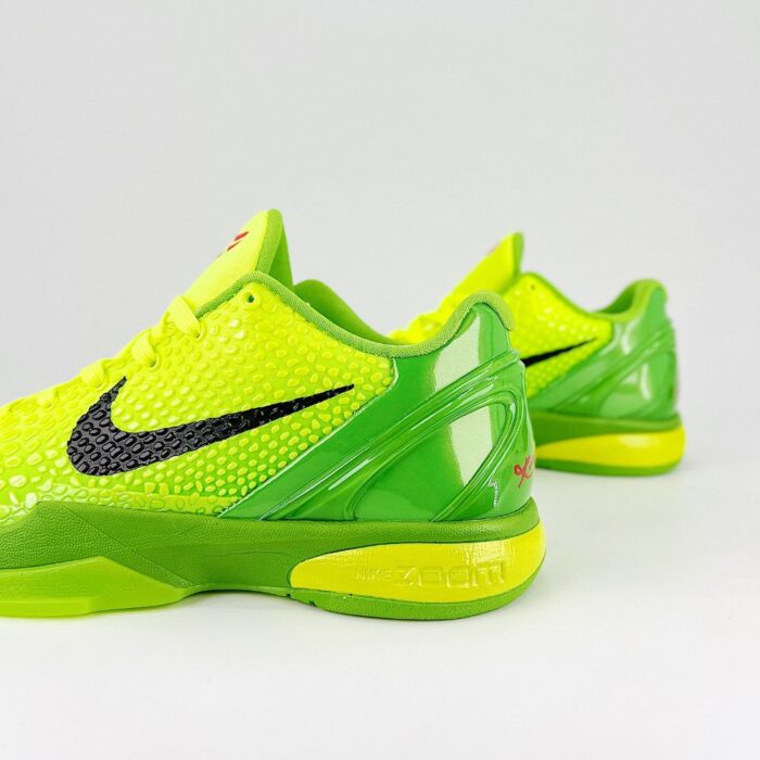NIKE KOBE 6 PROTRO GRINCH GREEN APPLE VOLT CRIMSON BLACK CW2190 300 - Image 3