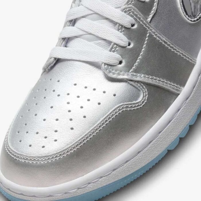 NIKE AIR JORDAN 1 LOW GOLF GIFT GIVING OG SILVER METALLIC FD6848 001 - Image 5