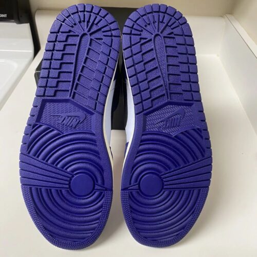 Air Jordan 1 Mid Deep Royal Blue Black - Image 5