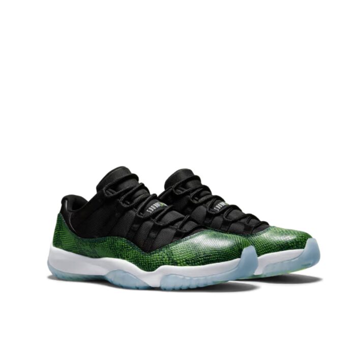 AIR JORDAN 11 RETRO LOW SNAKESKIN GREEN 528895 033