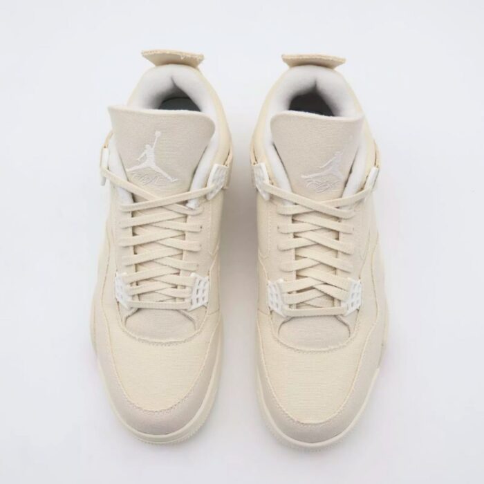 NIKE AIR JORDAN 4 RETRO BLANK CANVAS DQ4909 100 - Image 5
