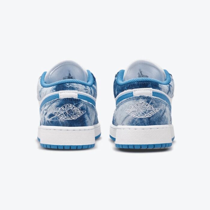NIKE AIR JORDAN 1 LOW WASHED DENIM DM8947 100 - Image 5