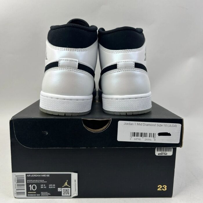 NIKE AIR JORDAN 1 MID DIAMOND SHORTS DH6933 100 - Image 5