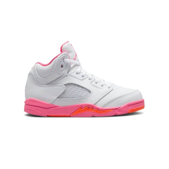 NIKE AIR JORDAN 5 RETRO PINKSICLE SAFETY ORANGE 440892 168 - Image 2