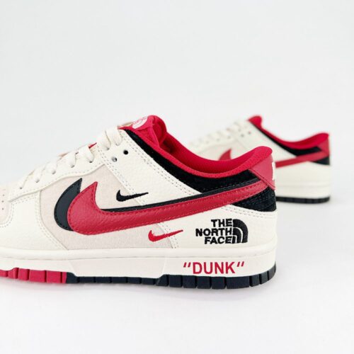 Nike SB Dunk Low X The North Face Red Beige - Image 5