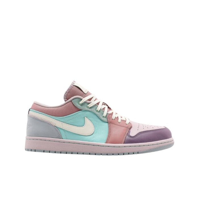 NIKE AIR JORDAN 1 LOW EASTER PASTEL TEAL PINK PURPLE YELLOW DJ5196 615 - Image 2