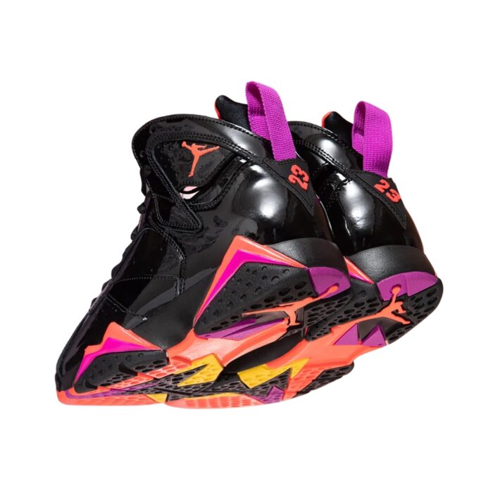 NIKE AIR JORDAN 7 RETRO BLACK GLOSS BRIGHT CRIMSON ANTHRACITE SMOKE GREY 313358 006 - Image 6