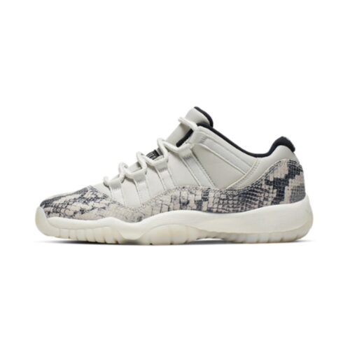 NIKE AIR JORDAN 11 RETRO LOW SNAKE WHITE BLACK DARK CONCORD CD6846-002 - Image 3