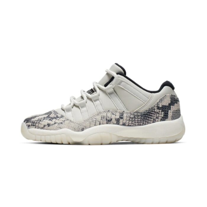 NIKE AIR JORDAN 11 RETRO LOW SNAKE WHITE BLACK DARK CONCORD 378037 100 - Image 3
