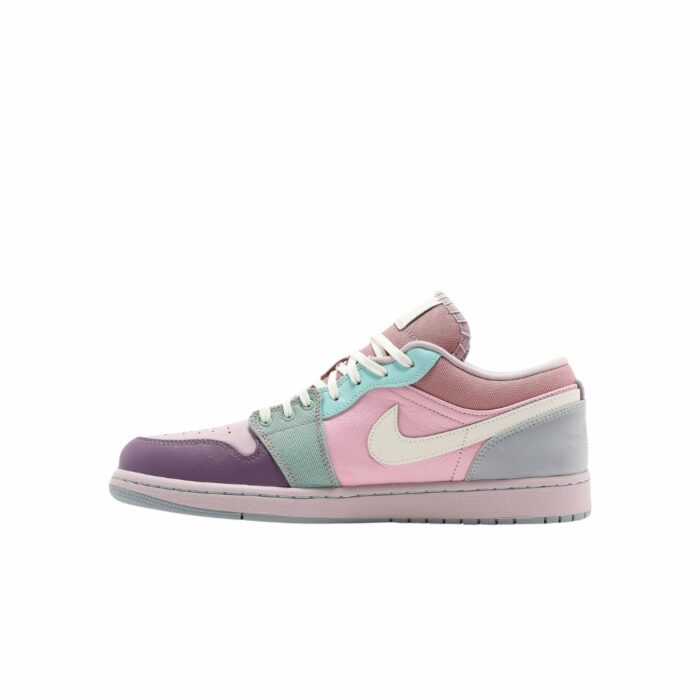 NIKE AIR JORDAN 1 LOW EASTER PASTEL TEAL PINK PURPLE YELLOW DJ5196 615 - Image 3