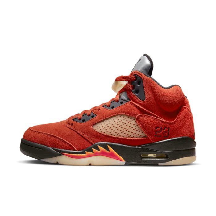 NIKE AIR JORDAN 5 MARS FOR HER MARTIAN SUNRISE BLACK FIRE RED MUSLIN BRIGHT MANDARIN DD9336 800 - Image 3