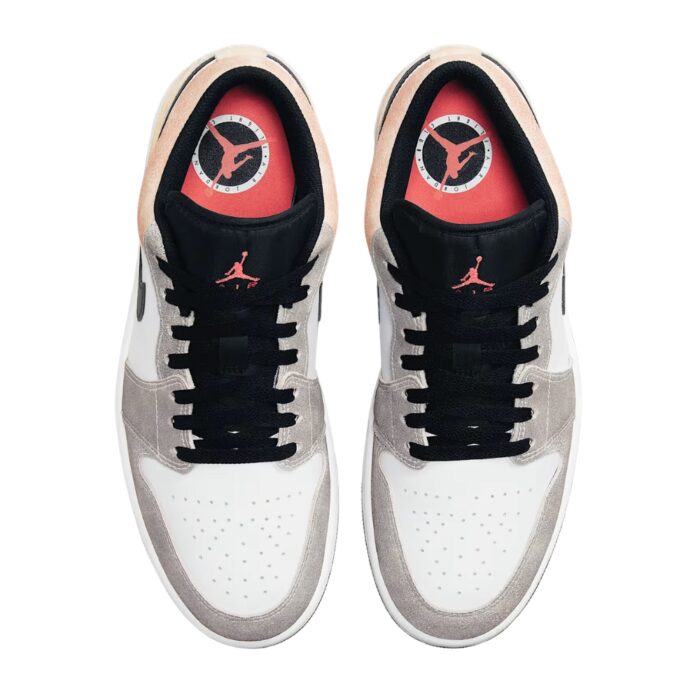NIKE AIR JORDAN 1 LOW SE FLIGHT CLUB BLACK MAGIC EMBER WHITE SUNDIAL DX4334 008 - Image 4
