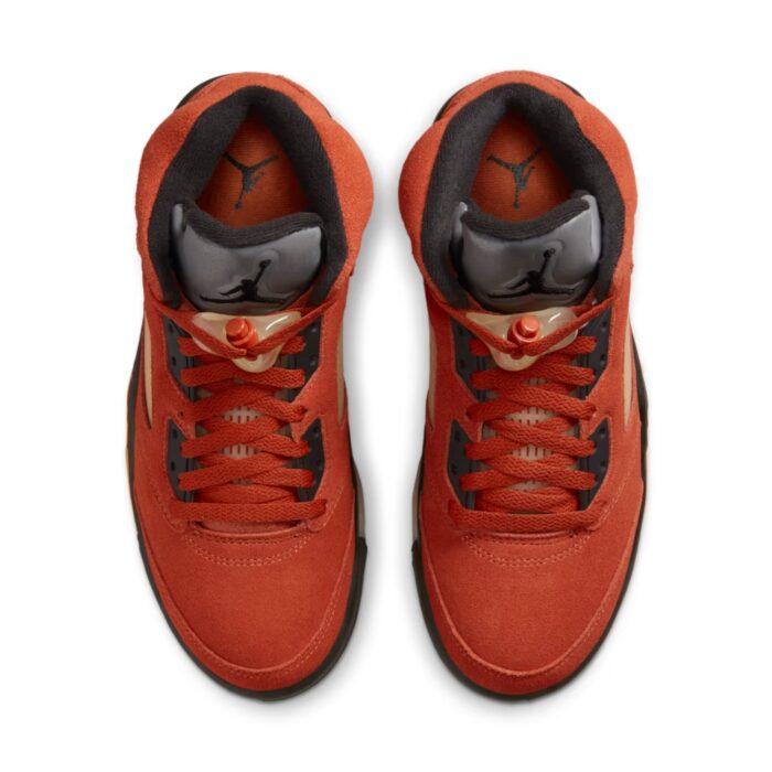 NIKE AIR JORDAN 5 MARS FOR HER MARTIAN SUNRISE BLACK FIRE RED MUSLIN BRIGHT MANDARIN DD9336 800 - Image 4