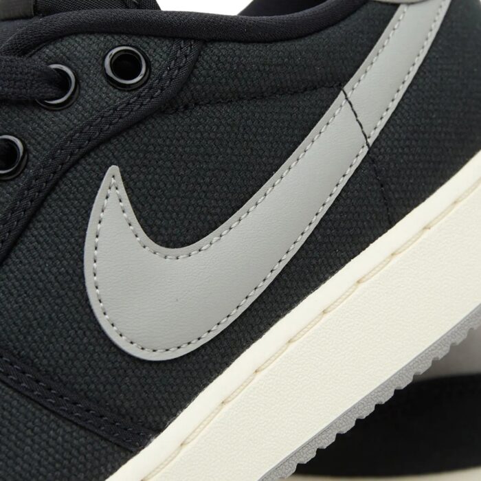 NIKE AIR JORDAN 1 KO LOW SHADOW BLACK SAIL MEDIUM GREY DX498 002 - Image 6