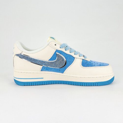 NIKE AIR FORCE 1 LOW X THE NORTH FACE BLUE BEIGE - Image 6
