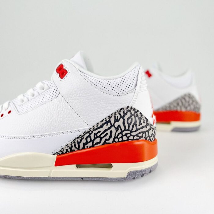 NIKE AIR JORDAN 3 GEORGIA PEACH WHITE SAIL CEMENT GREY COSMIC CLAY CK9246 121 - Image 6