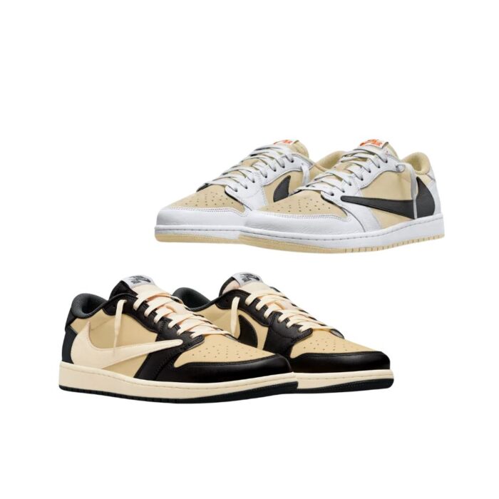 NIKE AIR JORDAN 1 LOW OG X TRAVIS SCOTT PALE VANILLA DM7866 201 - Image 6
