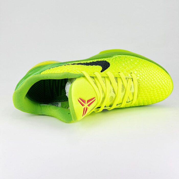 NIKE KOBE 6 PROTRO GRINCH GREEN APPLE VOLT CRIMSON BLACK CW2190 300 - Image 5
