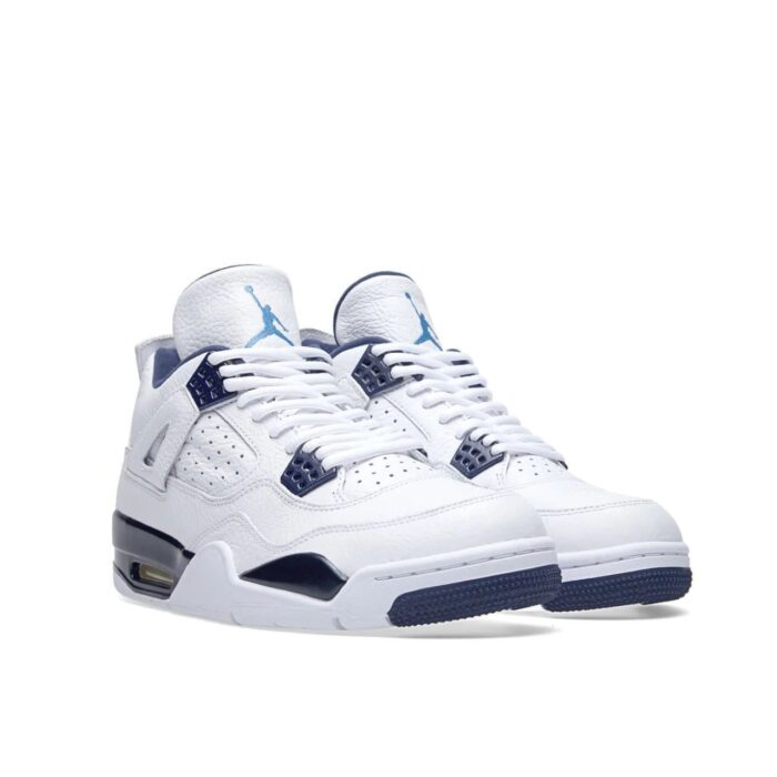NIKE AIR JORDAN 4 RETRO LS LEGEND BLUE WHITE 314254 107
